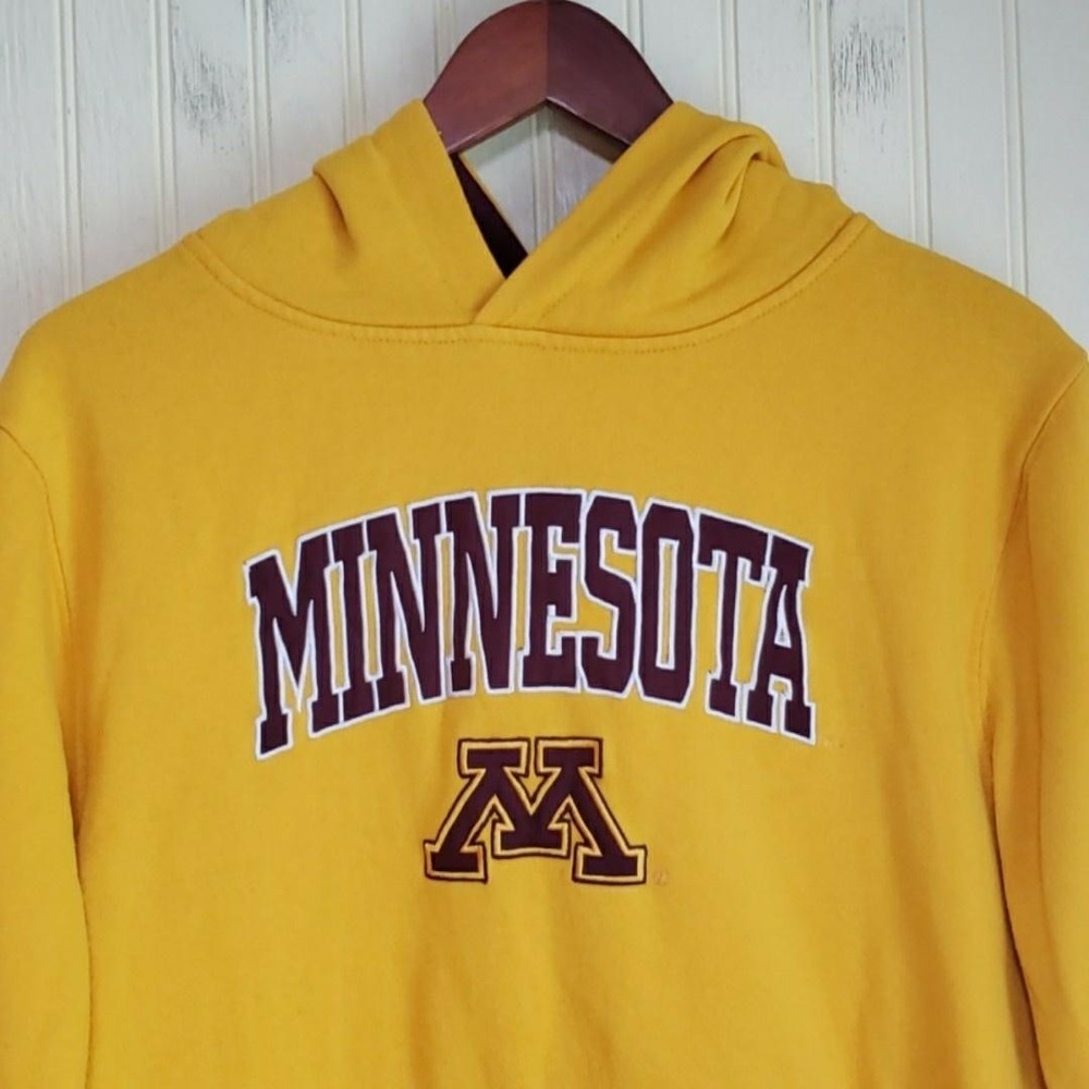 Minnesota Golden Gophers Sweatshirt Hoodie Boys XL Gold NCAA Football Colosseum‎